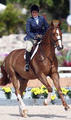  and Maria Takacs in tack, on their way to win the class; always very elegant to look at.