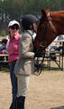 Kimberly is very thankful after a great successful weekend in the hunter ring.