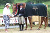 and Kimberly in the \"winners circle\" during their early stage of the hunter sport.